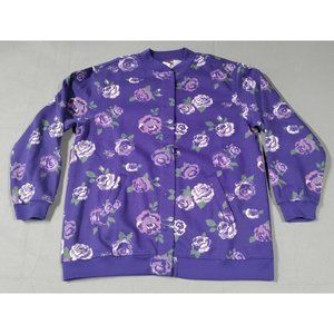 Tudor Court Women’s Snap-It-Up Purple Floral Print Jacket